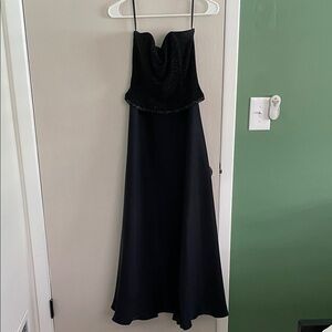 VINTAGE 1980’s Scott McClintock Black Prom Dress